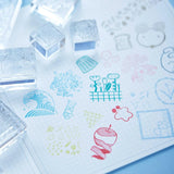 King Jim -  KORI JIRUSHI Stamp Pad Tinta para Sellos | APPLE - Rojo