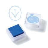 King Jim -  KORI JIRUSHI Stamp Pad Tinta para Sellos | SWAN - Azul Claro