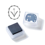King Jim -  KORI JIRUSHI Stamp Pad Tinta para Sellos | ELEPHANT - Gris