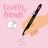 Legami - Bolígrafo de Gel - Lovely Friends | PANDA - Tinta Negra