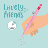 Legami - Bolígrafo de Gel - Lovely Friends | KITTY - Tinta Rosa