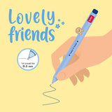 Legami - Bolígrafo de Gel - Lovely Friends | SLOTH - Tinta Azul