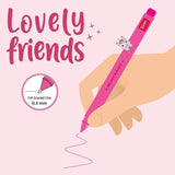 Legami - Bolígrafo de Gel - Lovely Friends | UNICORN - Tinta Rosa
