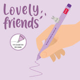 Legami - Bolígrafo de Gel - Lovely Friends | BUNNY - Tinta Morada