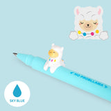 Legami - Gel Pen - Lovely Friends | LLAMA - Light Blue ink