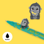 Detalle 2 de bolígrafo de gel lovely friends gorilla de legami