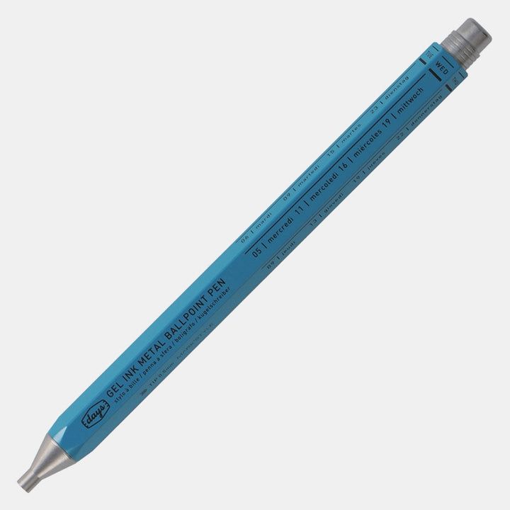 Mark's - Days Gel Ink Metal Pen Bolígrafo de Gel | Azul