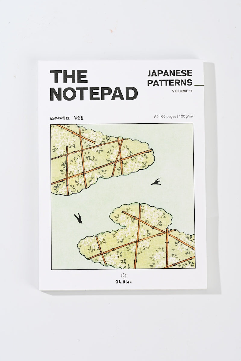 Oh Bleu - Bloc de notas A5 | Japanese Patterns - detalle 2
