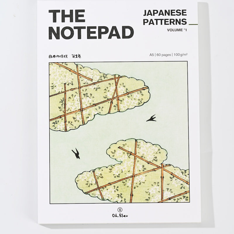 Oh Bleu - Bloc de notas A5 | Japanese Patterns - detalle 2