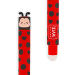 Detalle 3 del bolígrafo de gel borrable Ladybug de Legami