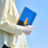 King Jim - Cuaderno HITOTOKI NOTE Comic Size | Night Sky - Hoja con cuadrícula