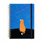 King Jim - Cuaderno HITOTOKI NOTE Comic Size | Night Sky - Hoja con cuadrícula