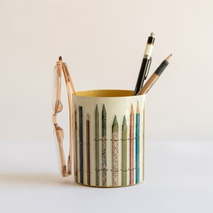 Roomytown - Organizador de Escritorio Enamel | Vintage Pencils & Chalks