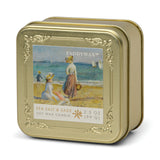 Paddywax - Impressionist 3.5oz/99g Tin Candle | Renoir Figures on the Beach