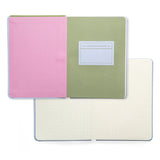 Kikkerland Inkerie – Mini cuaderno con bolígrafo | Cuadrícula