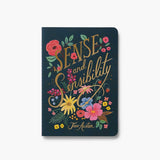 Rifle Paper Co. - Stitched Notebooks Set of 3 Notebooks | Lined Pages | Jane Austen