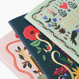 Rifle Paper Co. - Stitched Notebooks Set of 3 Notebooks | Lined Pages | Jane Austen