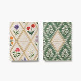 Rifle Paper Co. - Pocket Notebook Set of 2 A6 Notebooks | Lined Pages | Garden Studies