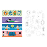 King Jim - Pegatinas KITTA Collage Washi Tape | Planet