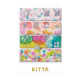 King Jim - Pegatinas KITTA Collage Washi Tape | Watercolor