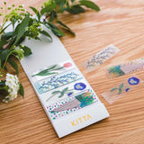 King Jim - Pegatinas KITTA Clear Sticky Note | Flower