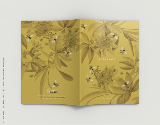 Libreta A5 Ilustraciones Botánicas e Insectos · Mostaza