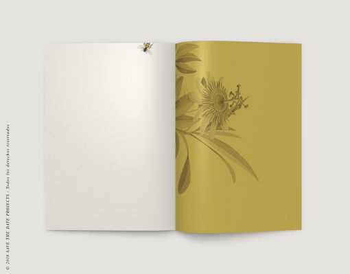 Libreta A5 Ilustraciones Botánicas e Insectos · Mostaza