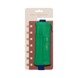 Designworks Ink - Vegan Leather Pen Pouch |  Bright Green + Navy