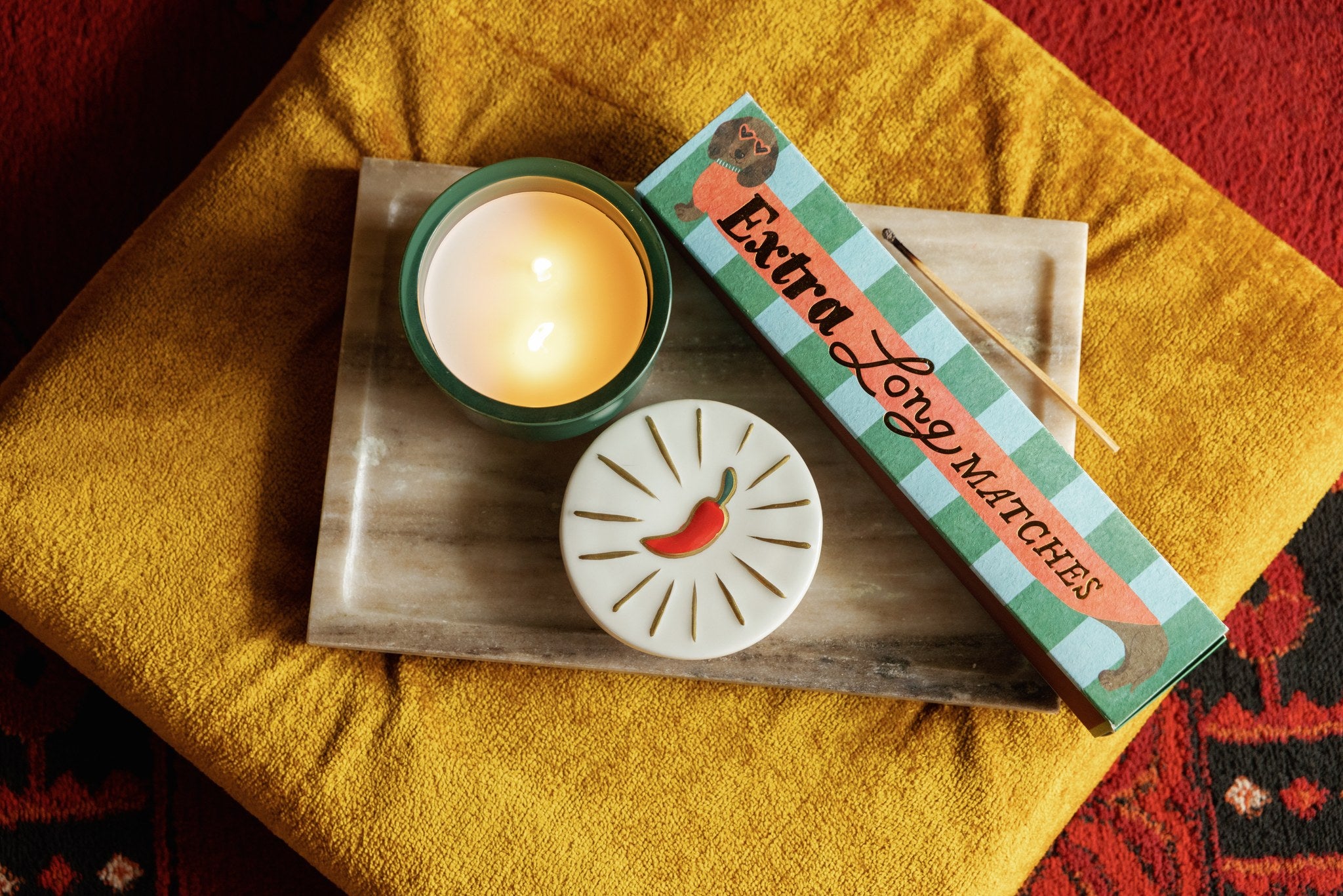 Paddywax – Slender Box Matches 45 ct | Dachshund