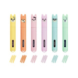 Legami - Set of 6 Mini Highlighters markers - Teddy's Style