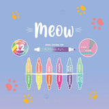 Legami - Set of 6 Dual-Tip Highlighters | Meow Kitty