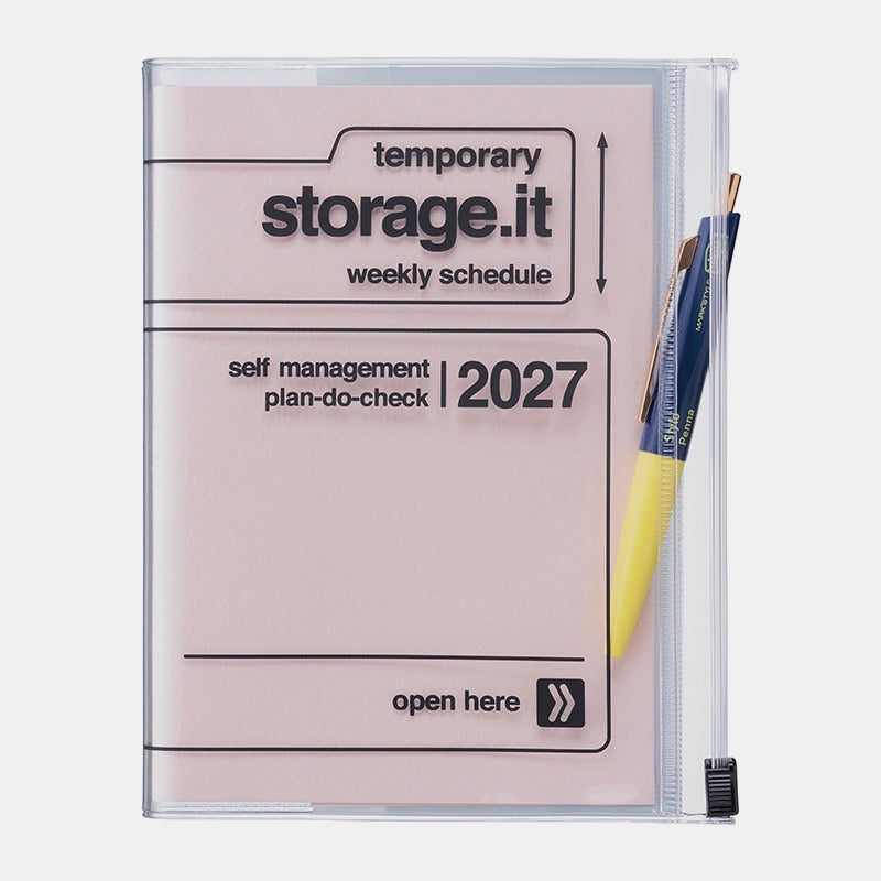 MARK'S - Agenda Semanal Vertical 2027 | A6 | Storage.it Pink
