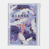 MARK'S - Agenda Semanal Vertical 2027 | A6 | Japan Birds Purple