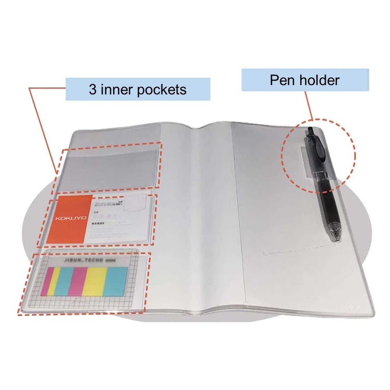 Kokuyo - Jibun Techo | Funda transparente A5 Slim — detalles y uso