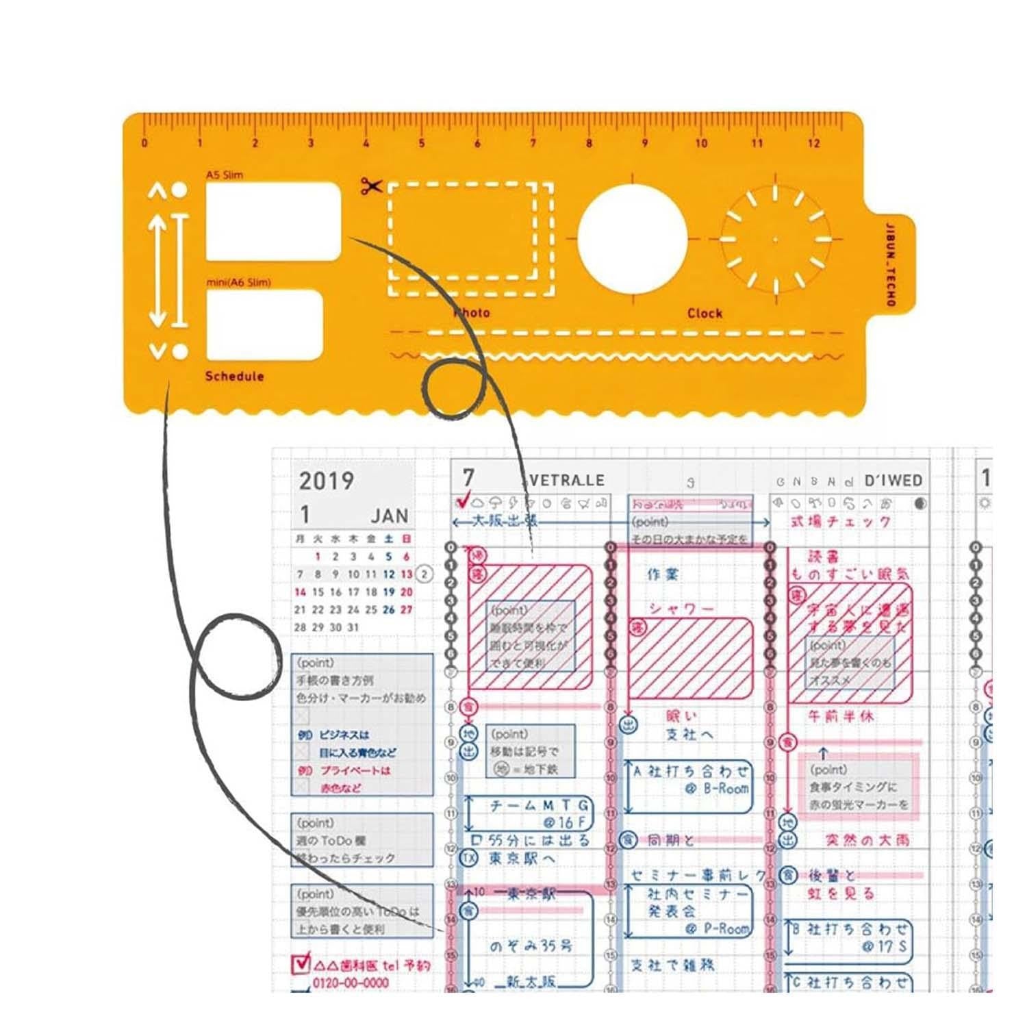 Kokuyo - JIBUN TECHO Goods Template Plan version - Plantilla — detalles y uso