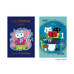 Portada y hoja diaria ilustrada del calendario mini Yumi Kitagishi 2027