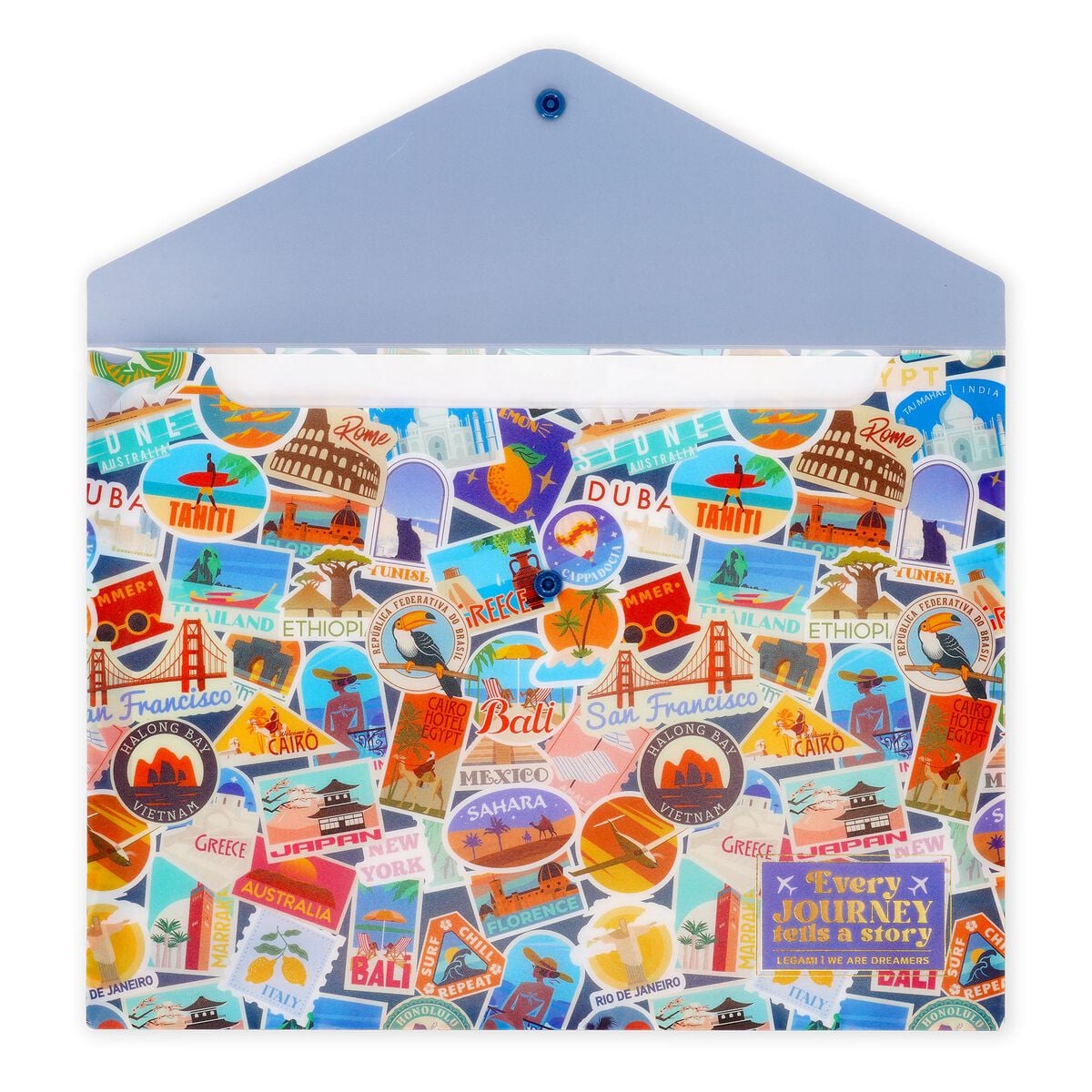 Legami - Carpeta Portadocumentos | Fold & Order Travel Stickers - vista 2