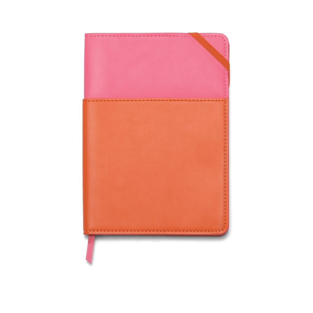 Designworks Ink - Vegan Leather Pocket Journal | Pink + Chili