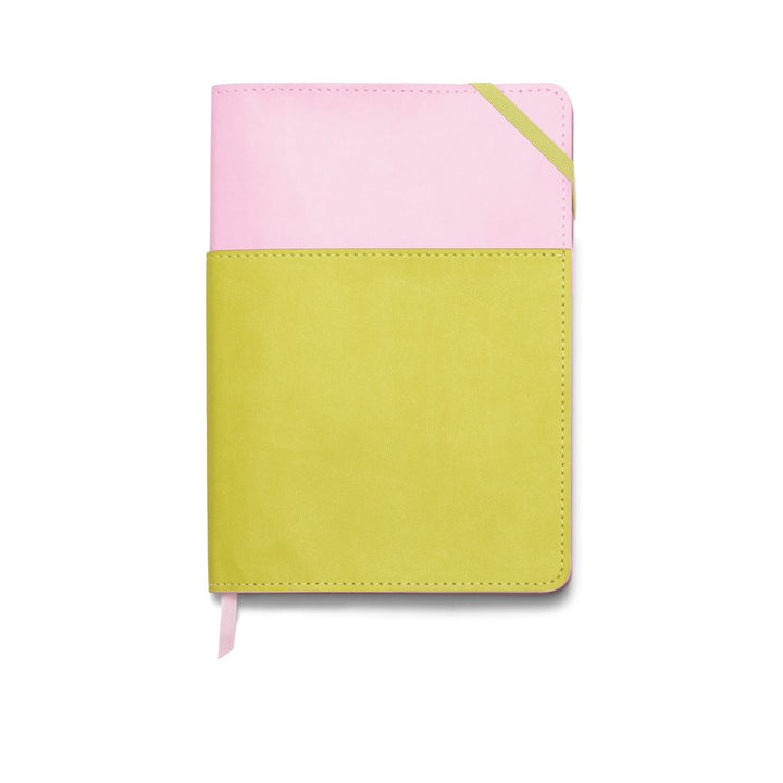 Designworks Ink - Vegan Leather Pocket Journal - Cuaderno con Líneas A5 |  Lilac & Matcha