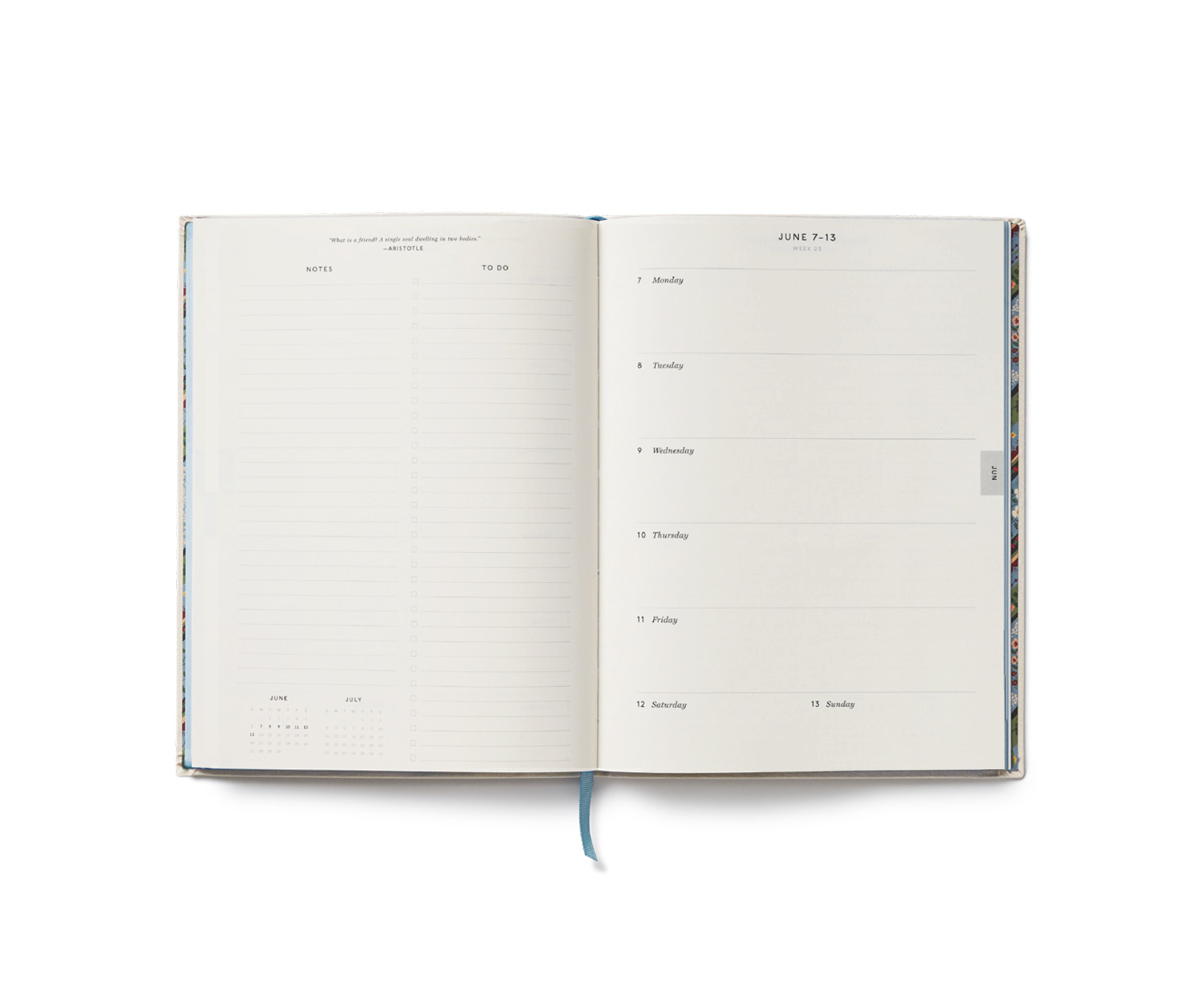 Interior semanal de la agenda 2027 Heritage Sampler