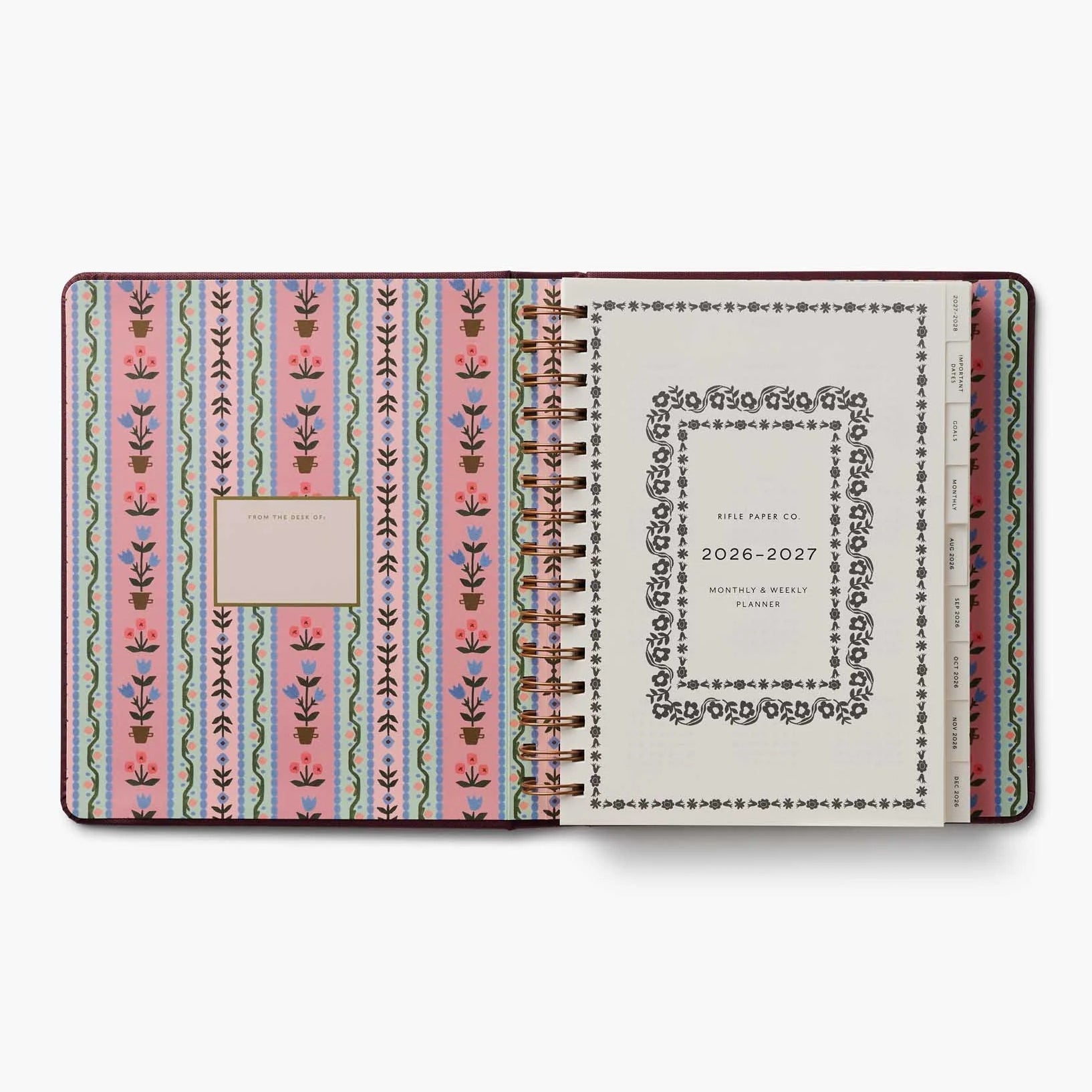 Rifle Paper Co. – Agenda Académica 2026-2027 | Ladies Night Book Club