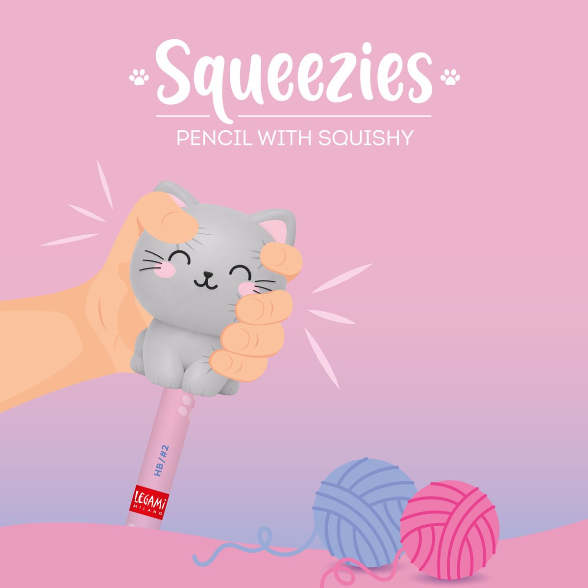 Legami - Lápiz antiestrés Squeezies | Kitty - vista 2
