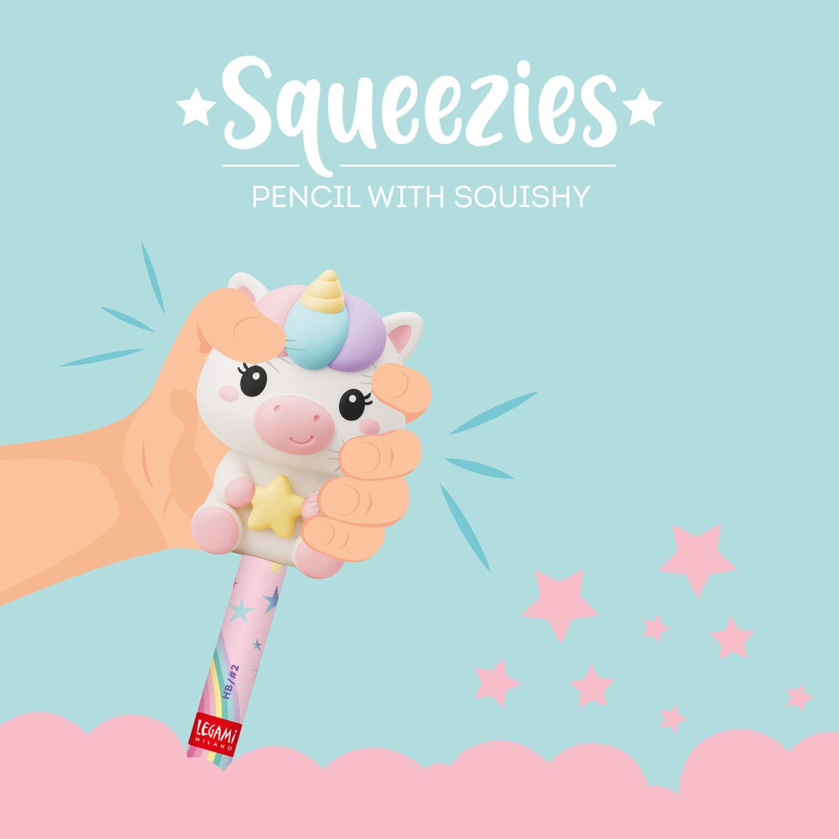 Legami - Lápiz antiestrés Squeezies | Unicorn - vista 2