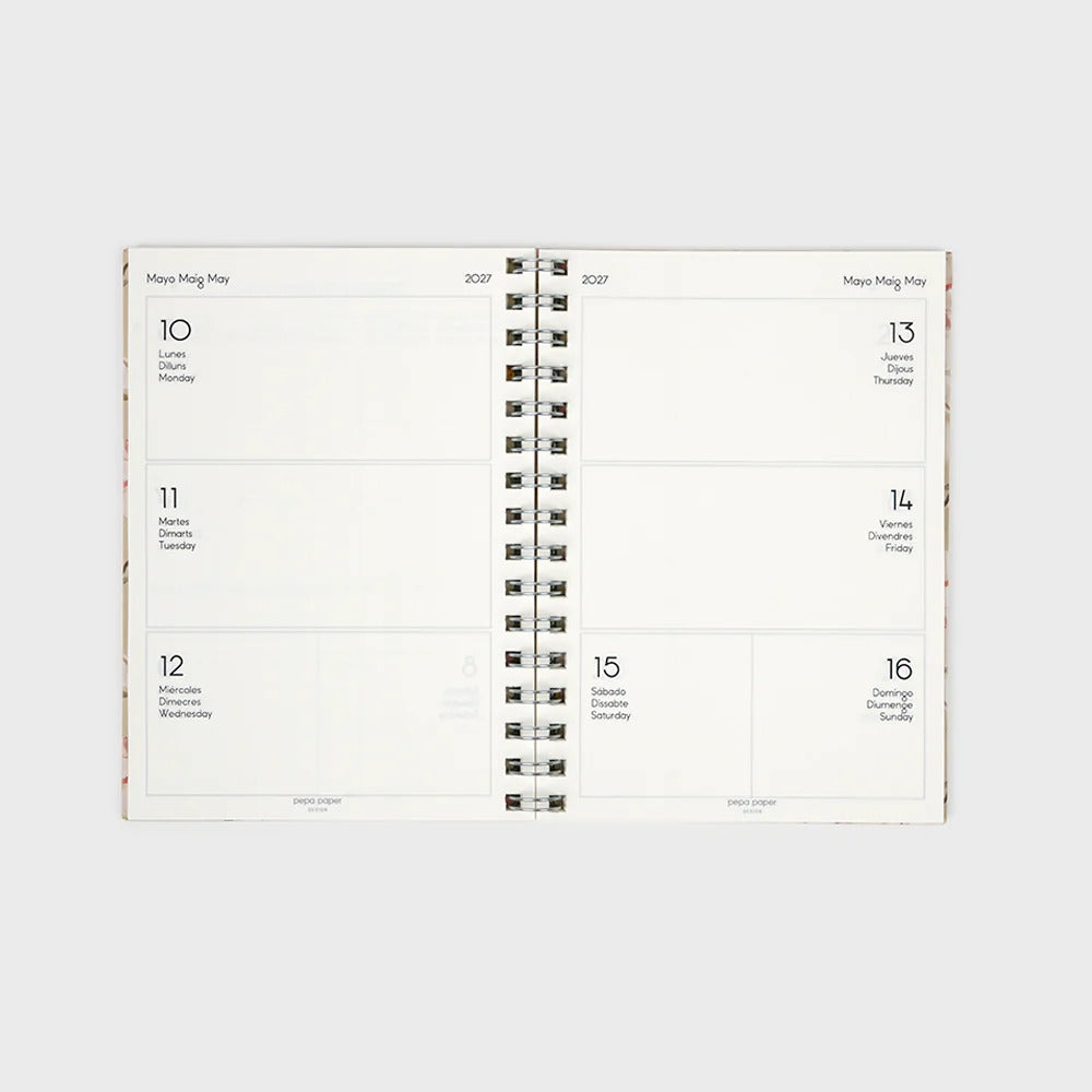 Pepa Paper – Academic Planner 2026-27 | Week to View | A5 | Soft Magnolia