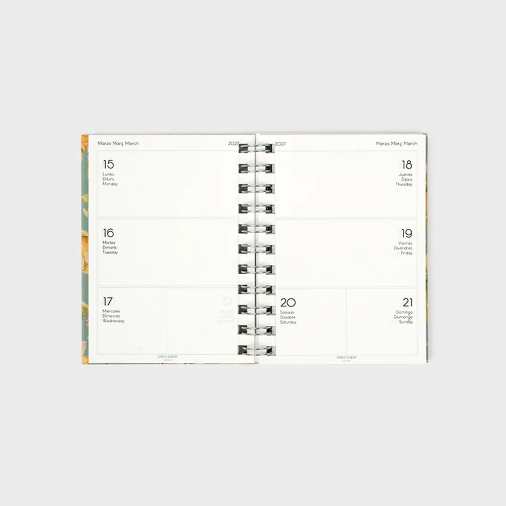 Pepa Paper – Academic Planner 2026-27 | Week to View | A6 | Lemon Garden