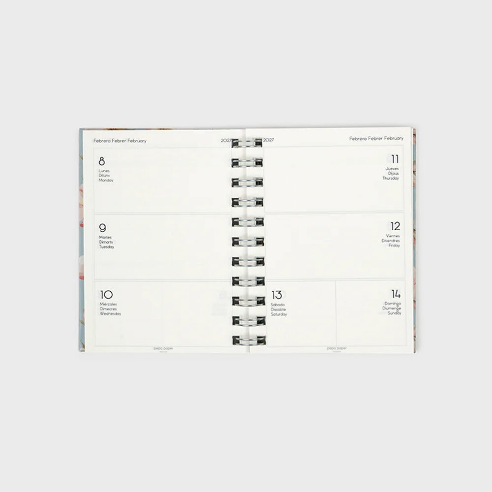 Pepa Paper – Academic Planner 2026-27 | Week to View | A6 | Blue Magnolia