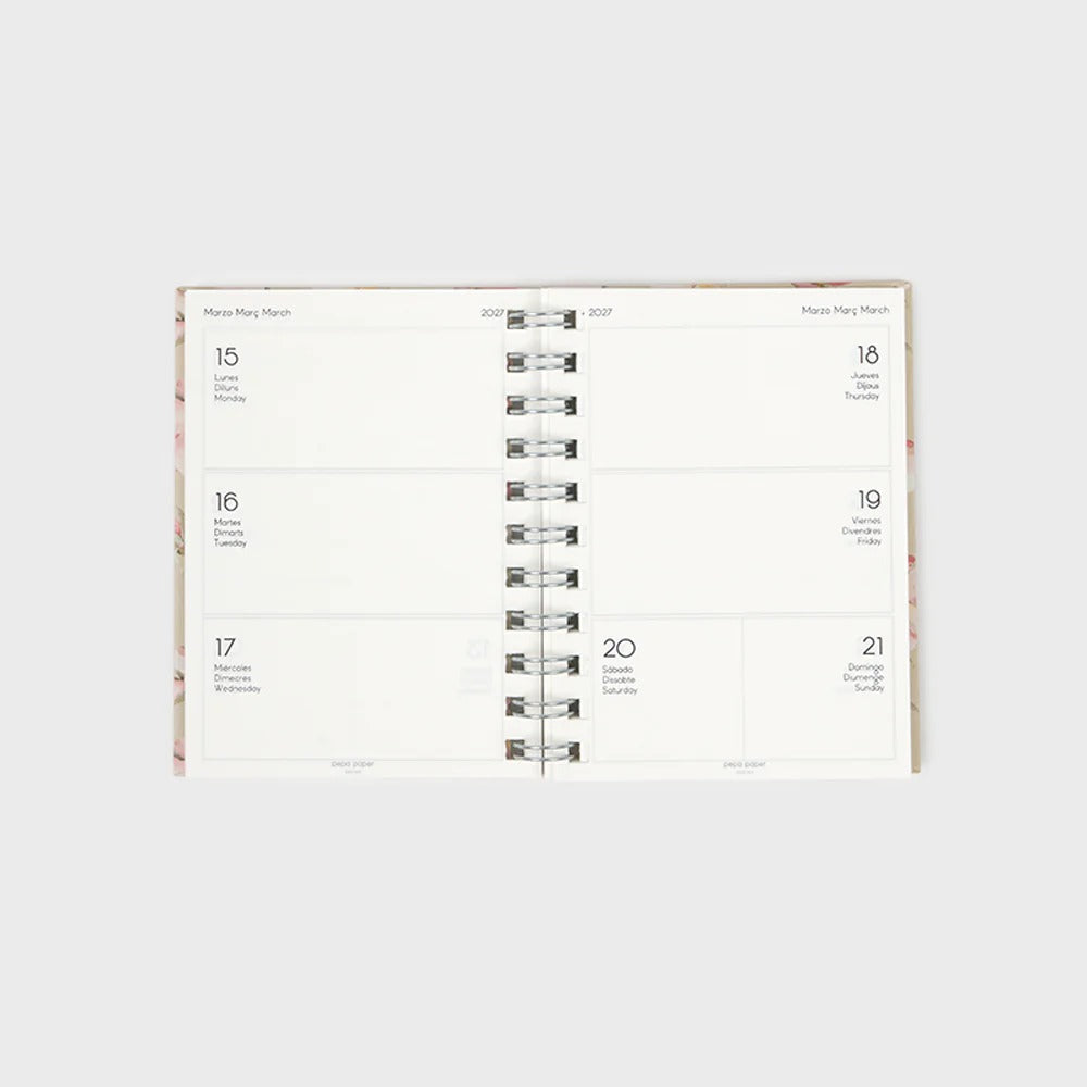 Pepa Paper – Academic Planner 2026-27 | Week to View | A6 | Soft Magnolia