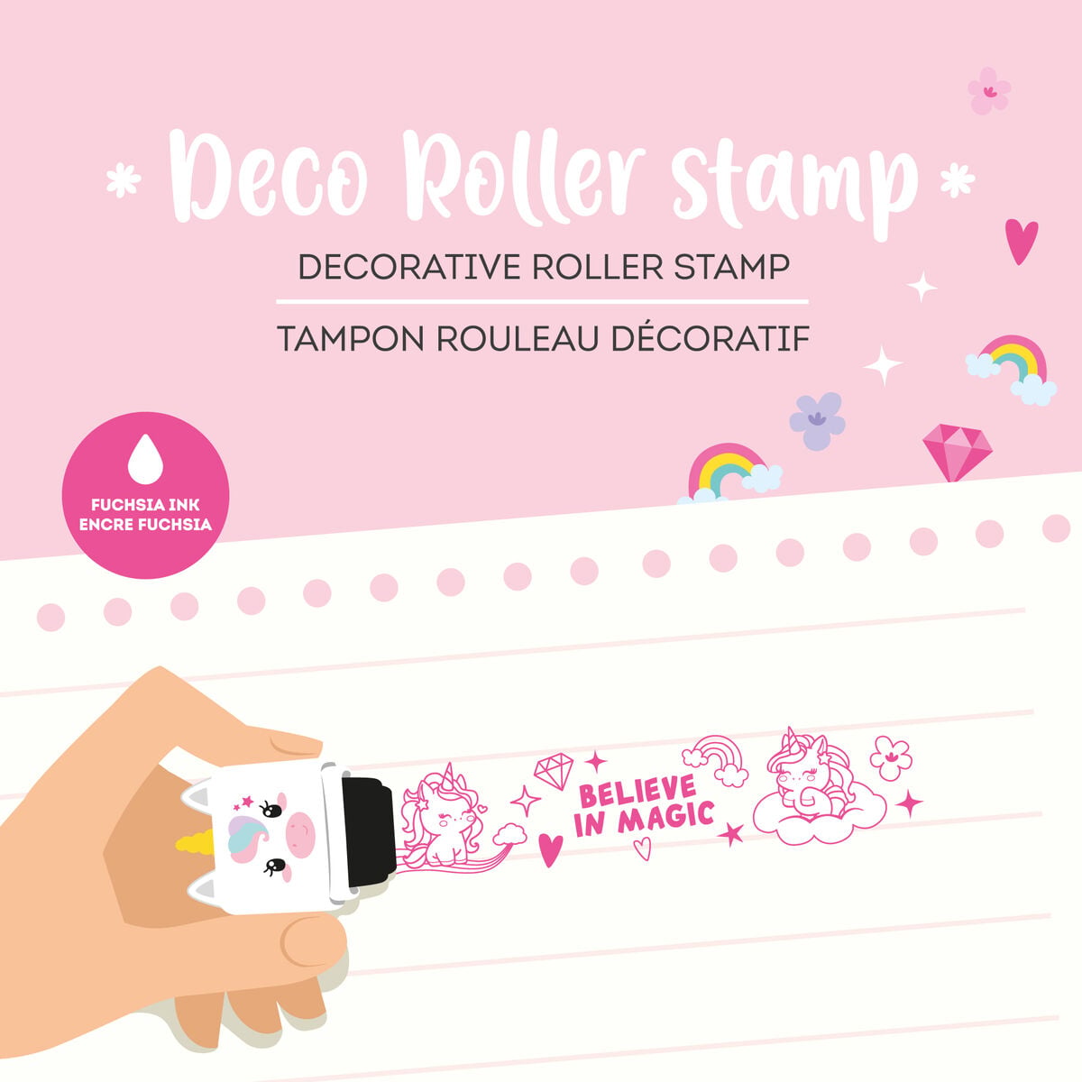 Legami - Sello Decorativo de Rodillo | Deco Roller Stamp Unicorn - vista 2