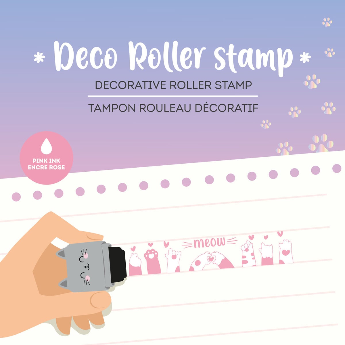 Legami - Sello Decorativo de Rodillo | Deco Roller Stamp Kitty - vista 2