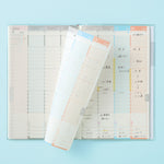 Kokuyo - Jibun Techo 2027 First Kit | Agenda semanal A5 Slim | Ovejas · Naranja — interior y detalles